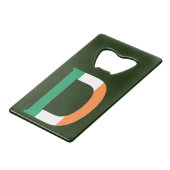 D Monogramme superposé sur le bocal drapeau irland (Dos Angle)