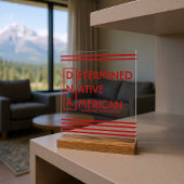 D.N.A. - Vastberaden Indiaan Acryl Bord