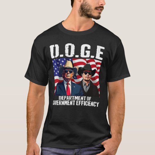 D.O.G.E. Department of Government Efficiency T-shirt (Voorkant)