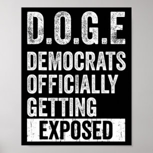 D.o.g.e Doge Democraten Officieel Ontmaskerd  Poster