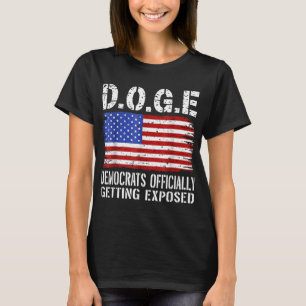 D.O.G.E. Doge Democraten officieel ontmaskerd T-shirt