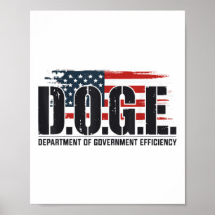 D.O.G.E Doge Department of Government Efficiency Poster