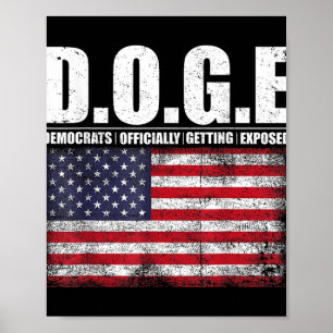 D.O.G.E Doge Department of Government Efficiency T Poster