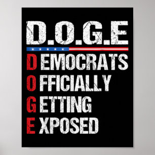 D.o.g.e Doge Department Of Government Efficiency U Poster