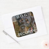 D.O.G. SECURITY Sticker (rottweiler) (Envelop)