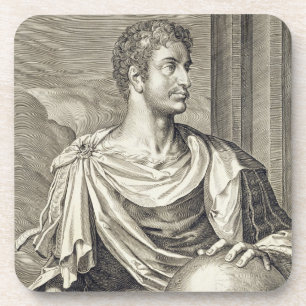 D. Octavius Augustus (63 voor Christus - 14 voor C Bier Onderzetter
