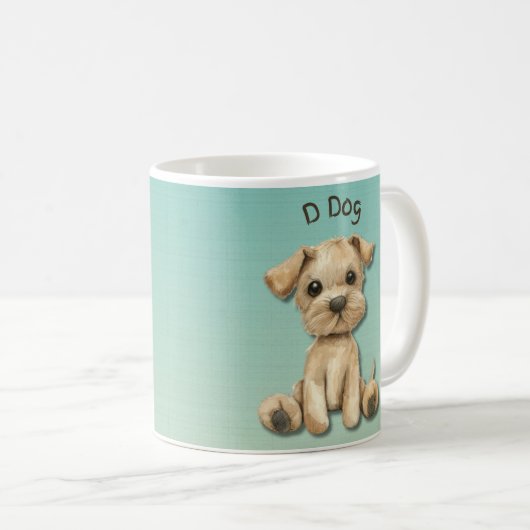 D pour chien : Adorable Kids Design Mug (Devant droit)