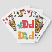 D Pour Les Cartes De Jeu Dinosaures (dos)