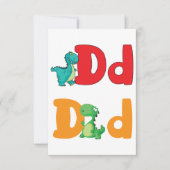 D Pour Les Invitations Dinosaures (Devant)