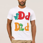 D Pour T-shirt Dinosaur Mens (Devant)