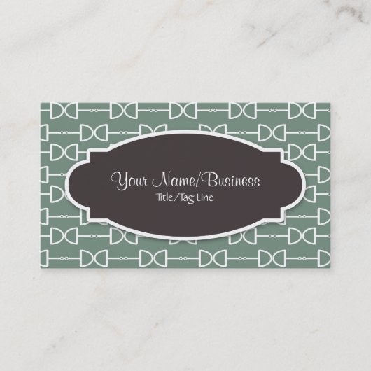 D-Ring Snaffle Horse Bit in Olijfhandel Contactkaartje (Voorkant)