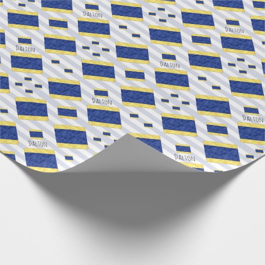 D Schdelta Nautical Signal Flag | Maritieme Code Cadeaupapier (Hoek)