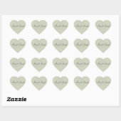D Stickers cardiaques monogrammes | Enveloppes (Feuille)