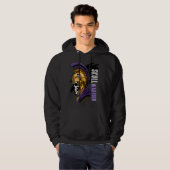 D sweat à capuche Skull Warrior (Devant entier)