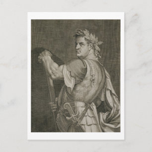 D. Titus Vespasian Emperor of Rome 79-81 AD engrav Briefkaart