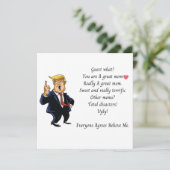 D.Trump Grande carte de la mère (Debout devant)