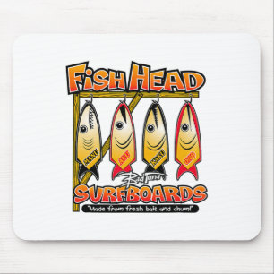 D Tuna Fish Head Surfboards Eiland Surfen Voor Sur Muismat