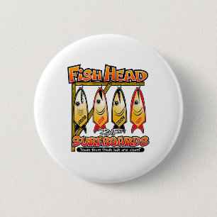 D Tuna Fish Head Surfboards Eiland Surfen Voor Sur Ronde Button 5,7 Cm