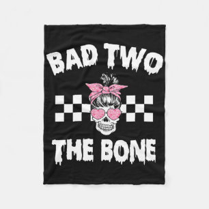 D Twee De Bone Verjaardag 2e Halloween 2 jaar oud Fleece Deken