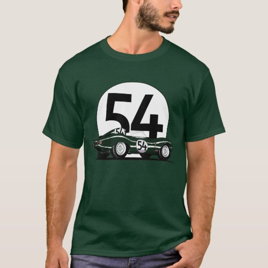 D-type T-shirt de Jaguar (Devant)