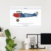 D.VII Jasta 15 3 Poster (Thuiskantoor)