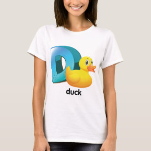 D voor Duck Womens T-Shirt