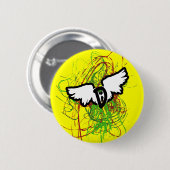 D-Wings wervelkolom Ronde Button 5,7 Cm (Voorkant /achterkant)