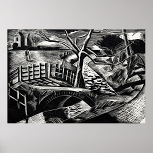 D.yke door de weg door Paul Nash Poster