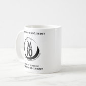 DA50 Worldwide Virtual Convention Mug in Black (Devant gauche)