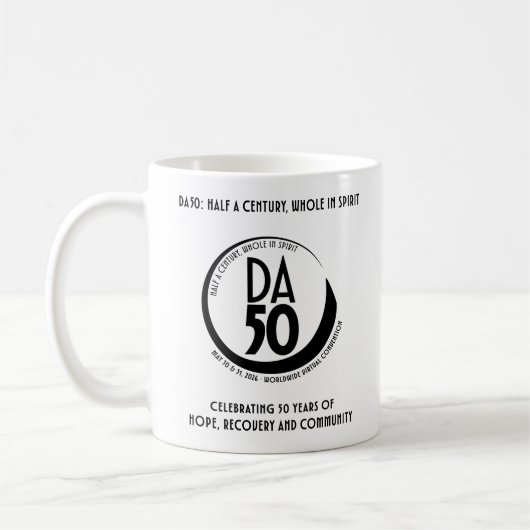 DA50 Worldwide Virtual Convention Mug in Black (Gauche)