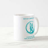 DA50 Worldwide Virtual Convention Mug in Teal (Devant droit)