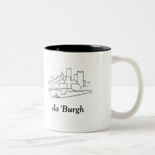 da "Burgh Tweekleurige Koffiemok