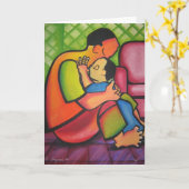 Da-da, papa, papa, mijn zoontje Vaderdag Kaart (Gele Bloem)