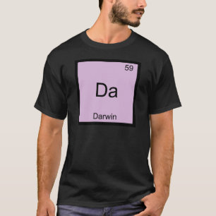 Da - Darwin Grappige Chemie Element Symbool T-shir T-shirt