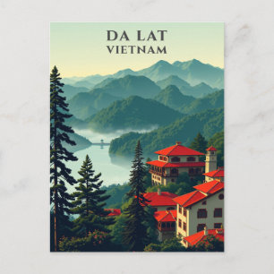 Da Lat Vietnam Schilderachtig reizen Briefkaart