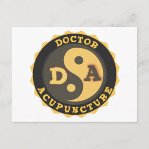 DA LOGO YIN YANG LOTUS FLOWER DOCTOR ACUPUNCTOR BRIEFKAART