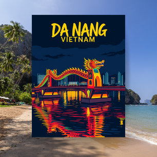 Da Nang Vietnam Dragon Bridge Reizen Briefkaart