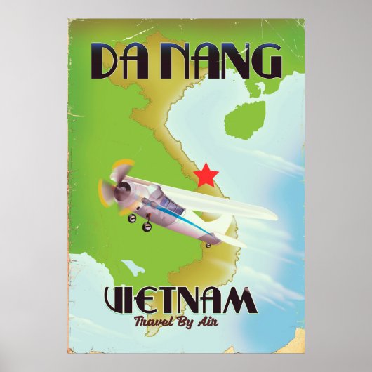 Da Nang Vietnam — poster voor oldtimers (Voorkant)