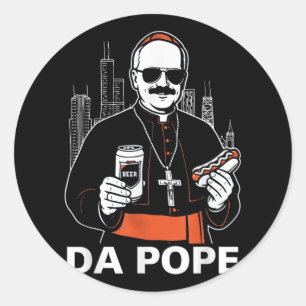 Da Pope America Paus Leo XIV Ronde Sticker