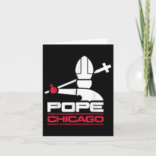 Da Pope Leo XIV Shirt Chicago Baseball Kaart