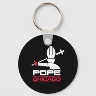 Da Pope Leo XIV Shirt Chicago Baseball Sleutelhanger