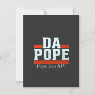 Da Pope uit Amerika Chicago Paus Leo XIV Provost Bedankkaart