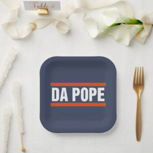 Da Pope uit Amerika Chicago Paus Leo XIV Provost Papieren Bordje