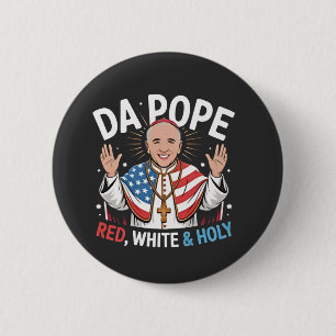 Da Pope uit Amerika Chicago Paus Leo XIV Provost Ronde Button 5,7 Cm