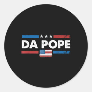 Da Pope uit Amerika Chicago Paus Leo XIV Provost Ronde Sticker