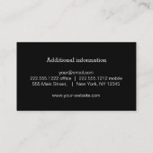 Da Vinci coffee roasters minimal vitruvian man Visitekaartje (Achterkant)