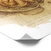 da Vinci - Embryo Sketch Poster (Hoek)