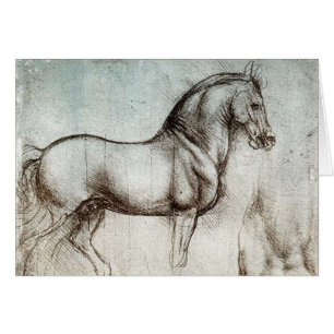 Da Vinci Étude d'un Cheval Renaissance Art