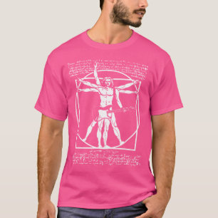 Da Vinci Gitaar Man Vitruvian Man Gitarist T Shir T-shirt