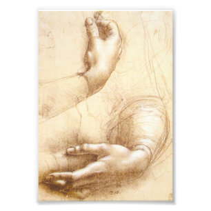 Da Vinci Hands Foto Afdruk